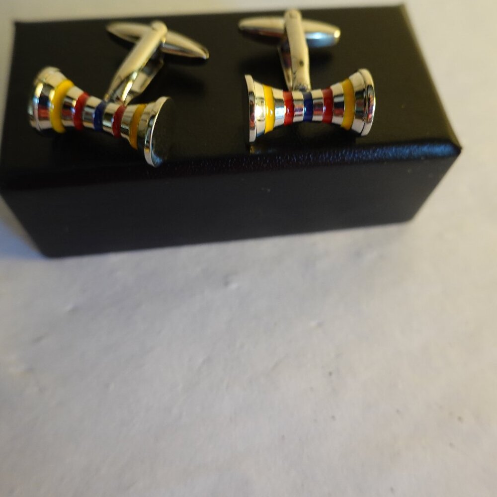 Rainbow Stripes Cufflinks